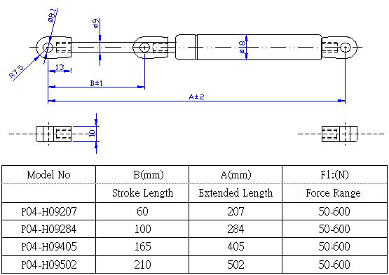 P04-H0918M 9mmx18mm英
