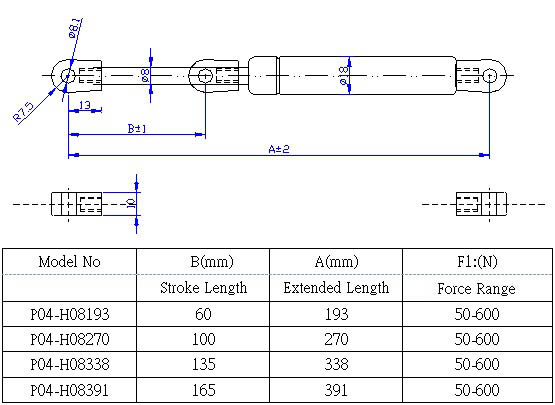 P04-H0818M 8mmx18mm英