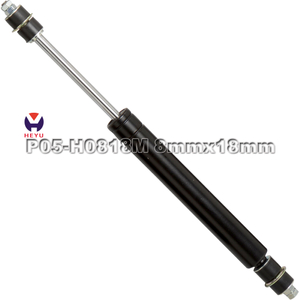Gas spring with gynamic damping 